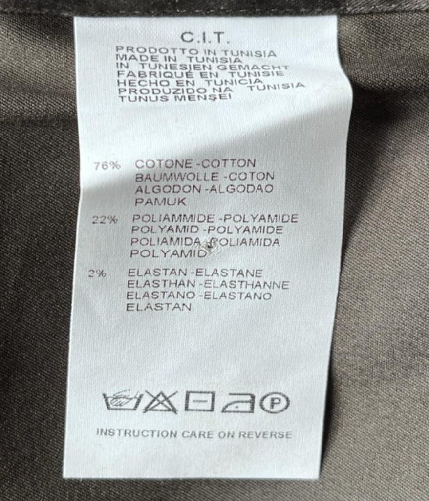 Armani Khaki Green Shirt - XXL - Wash label