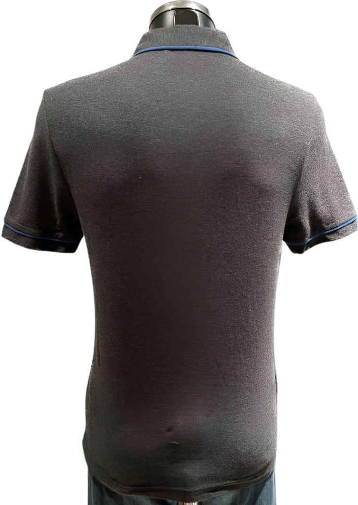 Penguin Grey Polo Shirt - Size M - Rear