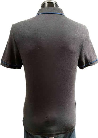 Penguin Grey Polo Shirt - Size M - Rear