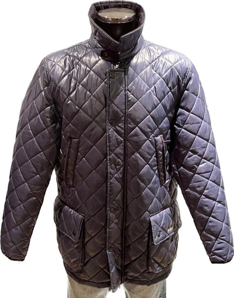 Barbour Navy Quilted Jacket - Size L