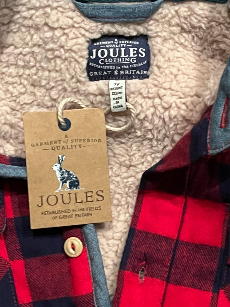 Joules Red & Black Checked Shirt - Age 7