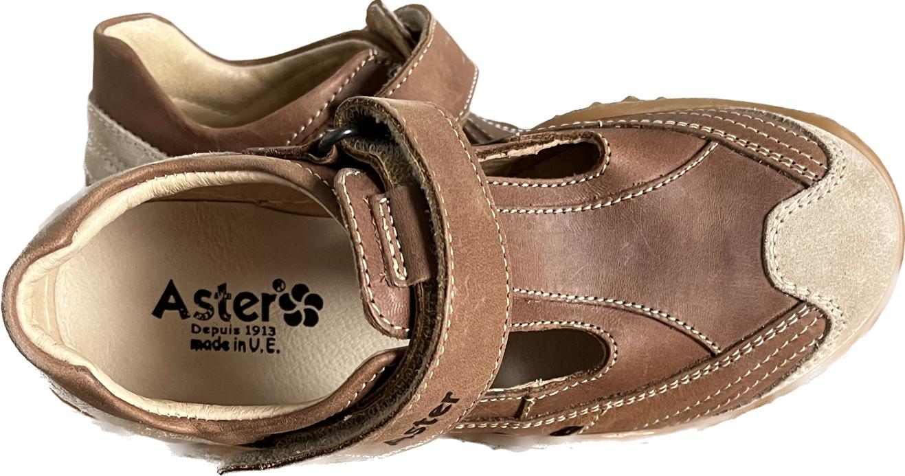 Aster Brown Leather Shoes - EU 33 UK 1 Infant - NEW in Box