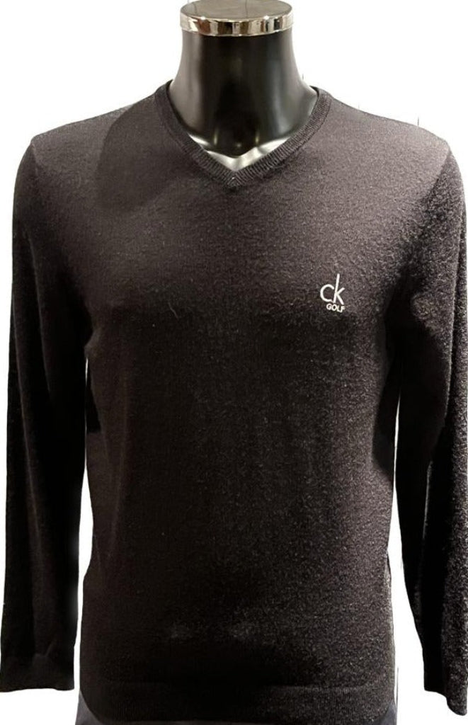 Calvin Klein Black Golf Jumper - Size S