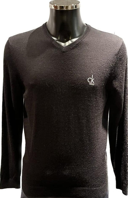 Calvin Klein Black Golf Jumper - Size S