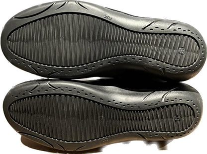 Petasil Black Leather Boots - Soles