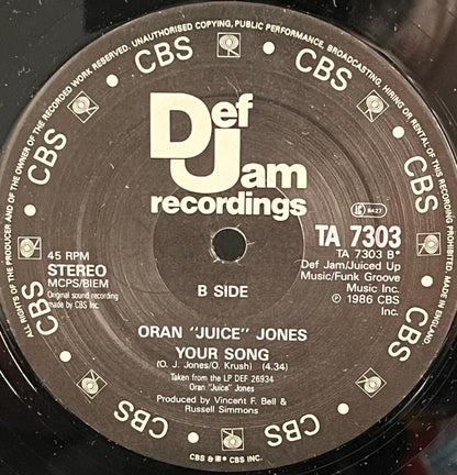 Record label from Def Jam Recordings with text and branding.