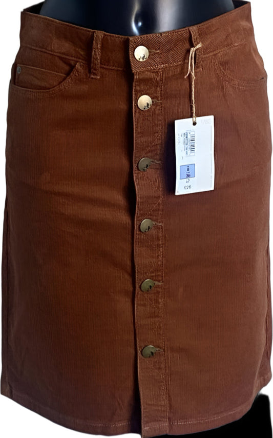 Indigo Brown Skirt size UK10 - NEW with Tags