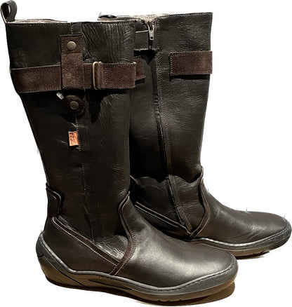 Petasil Brown Leather Boots - UK6.5