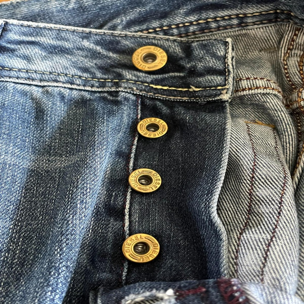 Diesel Blue Jeans - W30 - Button Fly