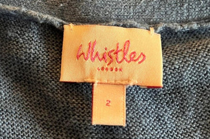 Whistles Blue Cardigan - Size & Label