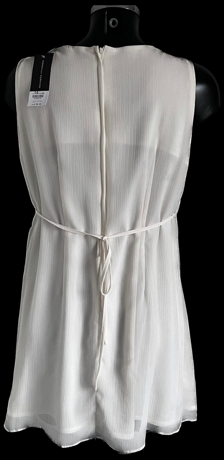 Dorothy Perkins Cream Dress - Size UK14 - NEW with Tags