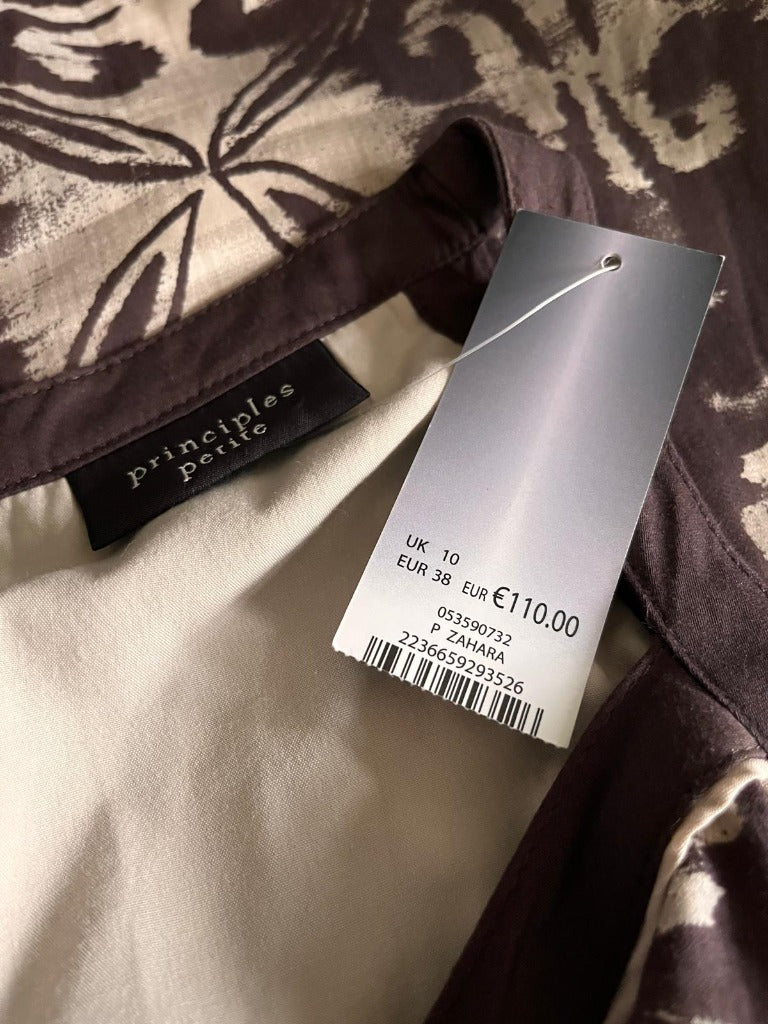 Principles Brown & Cream Dress - RRP Tags