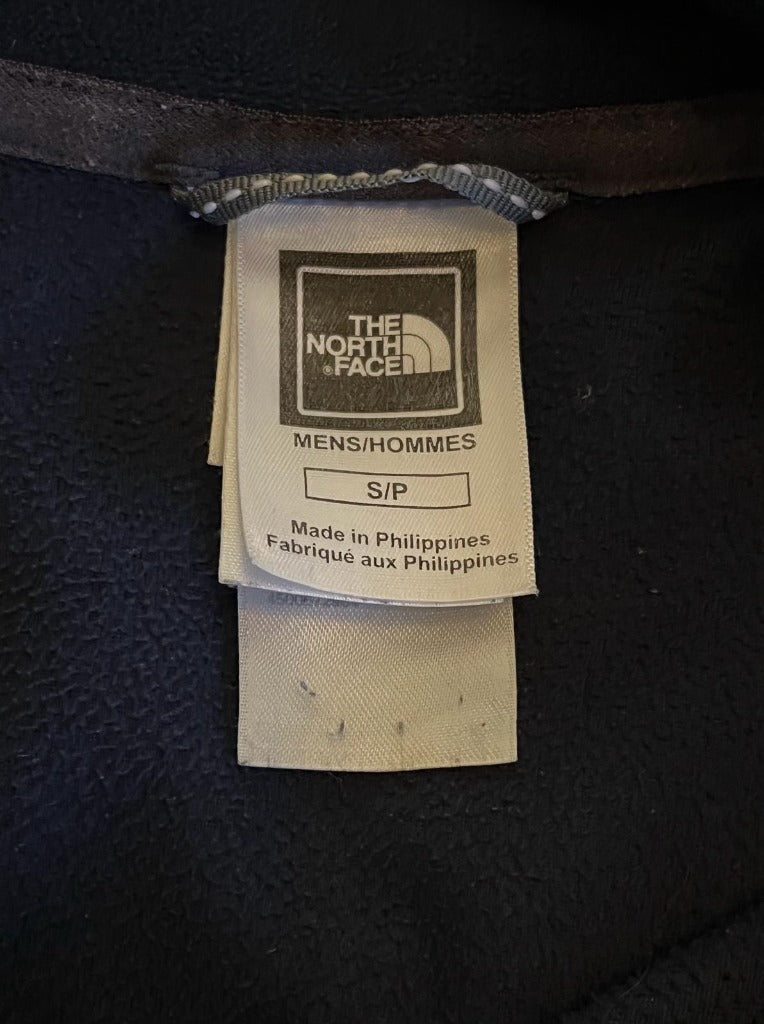 The North Face Navy Fleece Sizing Label