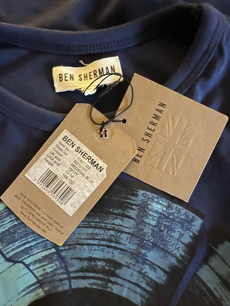 Ben Sherman - 'Record' T-shirt  - Age 10-11yrs - Brand New with Tags