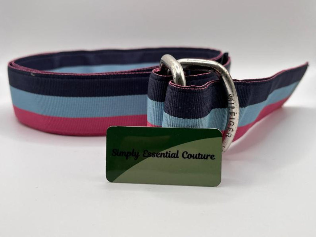 Tommy Hilfiger Belt - Navy, Pink and Blue