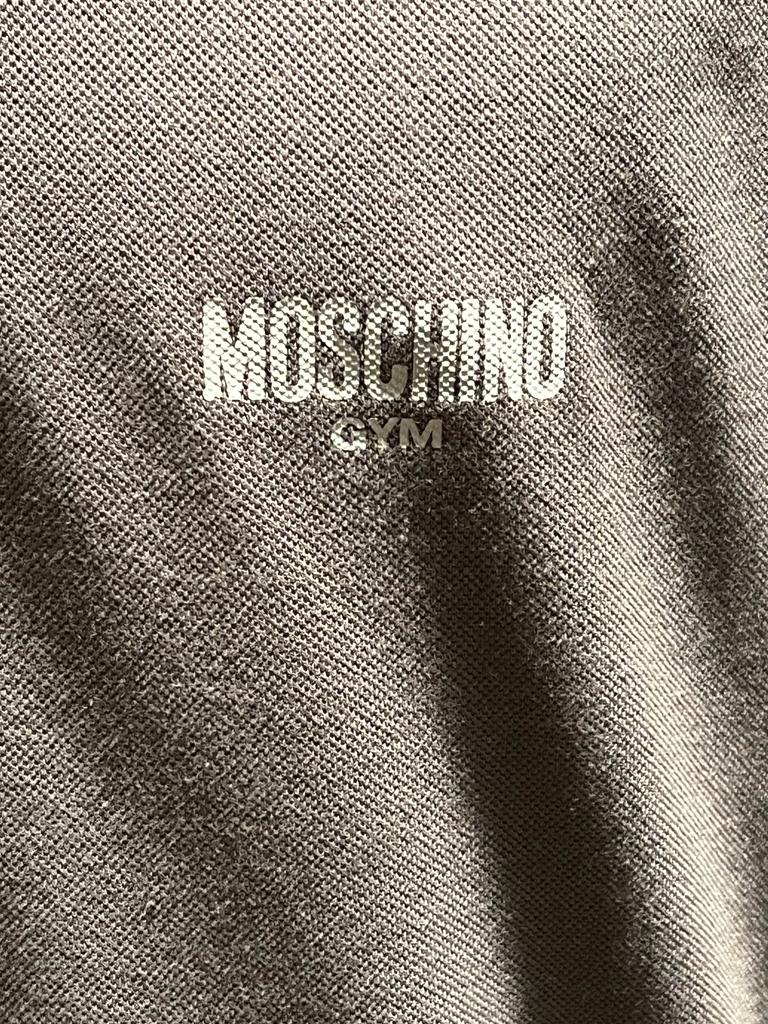 Moschino Grey Gym Polo Shirt  Logo