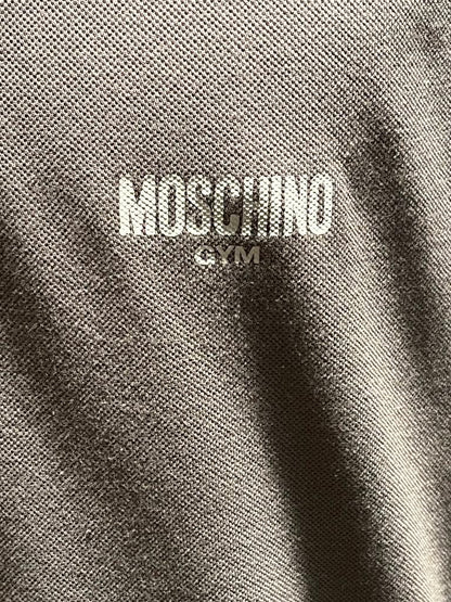 Moschino Grey Gym Polo Shirt  Logo