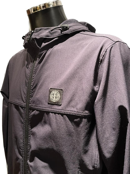 Stone Island Black Hooded Jacket - Detail