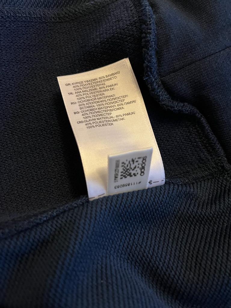 Adidas Navy Sweatshirt - Material Mix