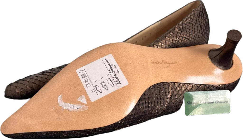 Salvatore Ferragamo Leather Shoes UK7.5