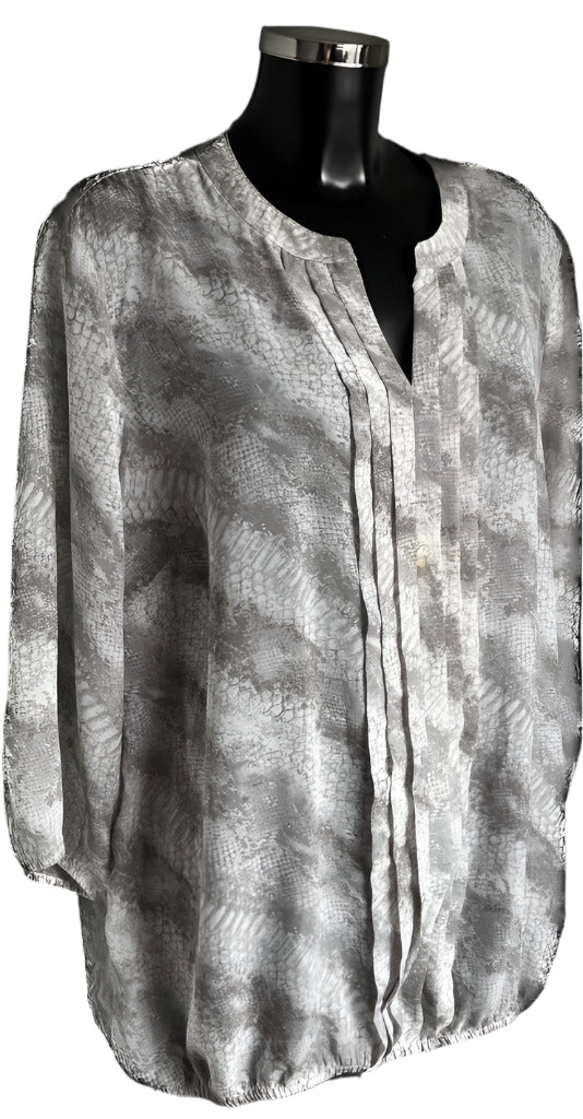 David Emanuel Grey & White Top - UK22