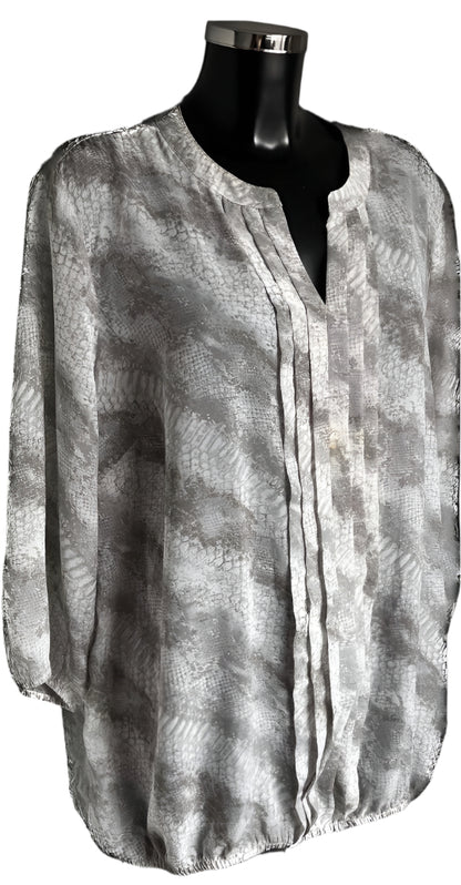 David Emanuel Grey & White Top - UK22
