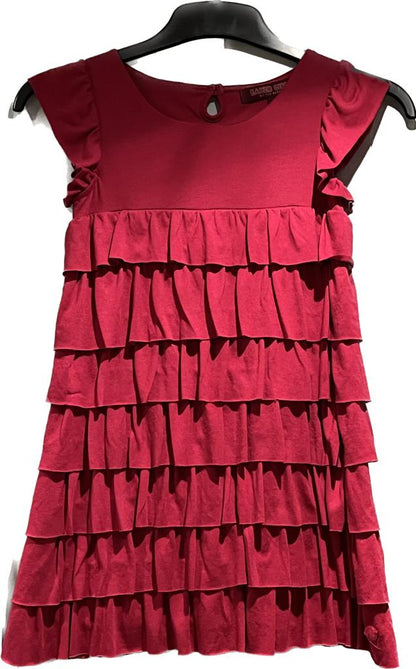 Ted Baker 'Baker Girl' Dark Red Dress - Age 6yrs - Pre-loved in great condition