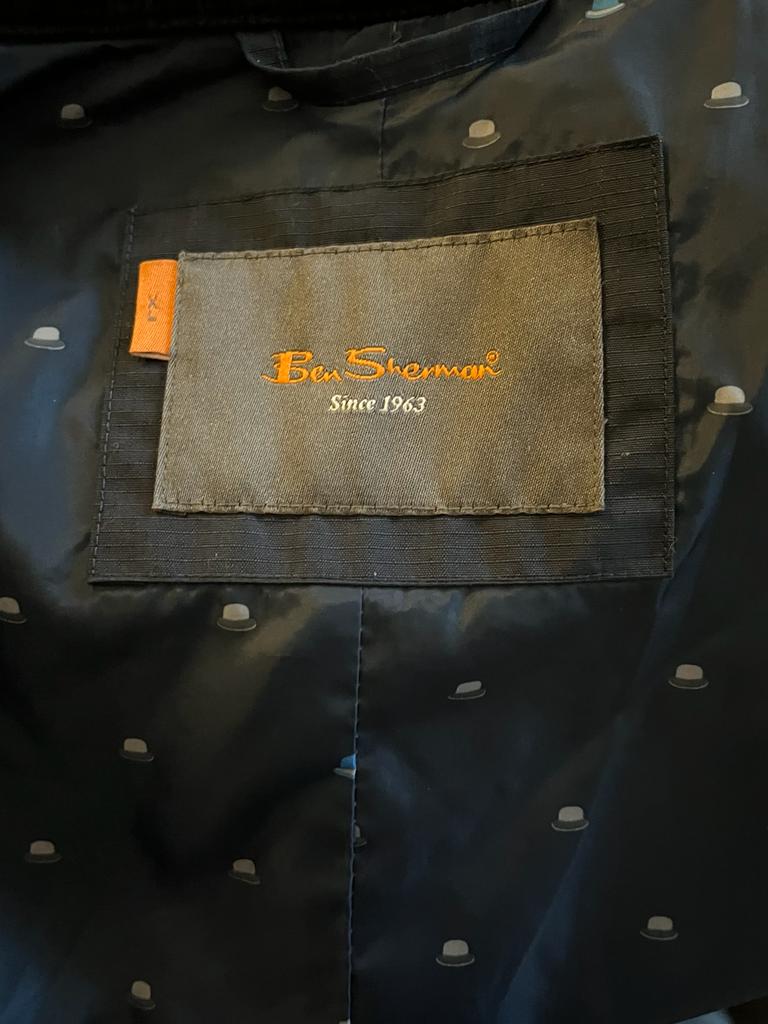 Ben Sherman Quilted Navy Jacket - Label
