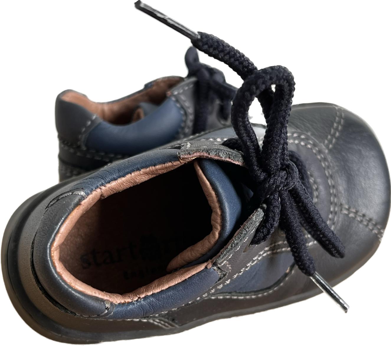 Start-Rite Tryke Navy Leather Shoes size 3G. NEW in Box