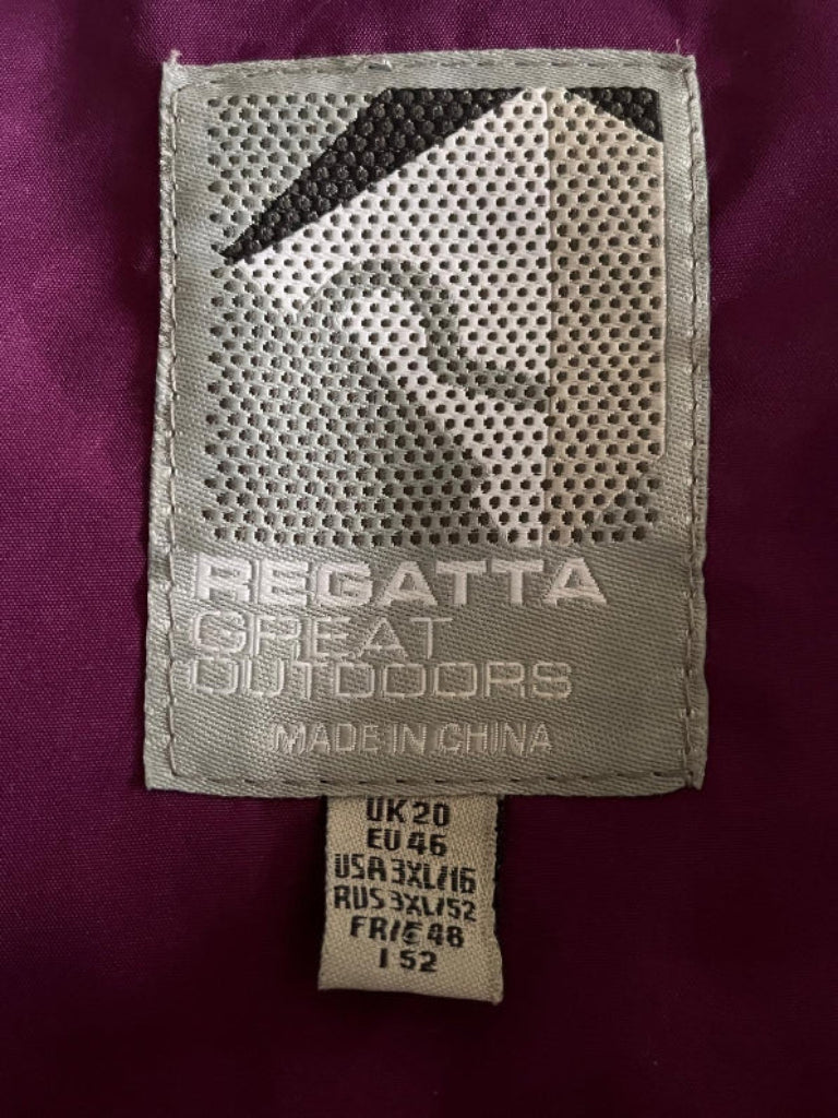 Regatta Jacket Mauve & Pink - Label