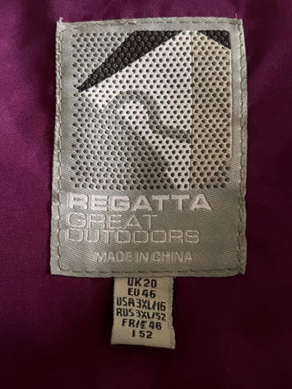 Regatta Jacket Mauve & Pink - Label