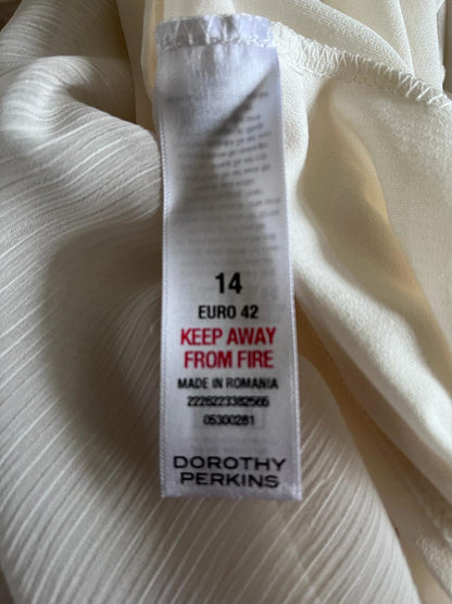 Dorothy Perkins Cream Dress - Size UK14 - NEW with Tags