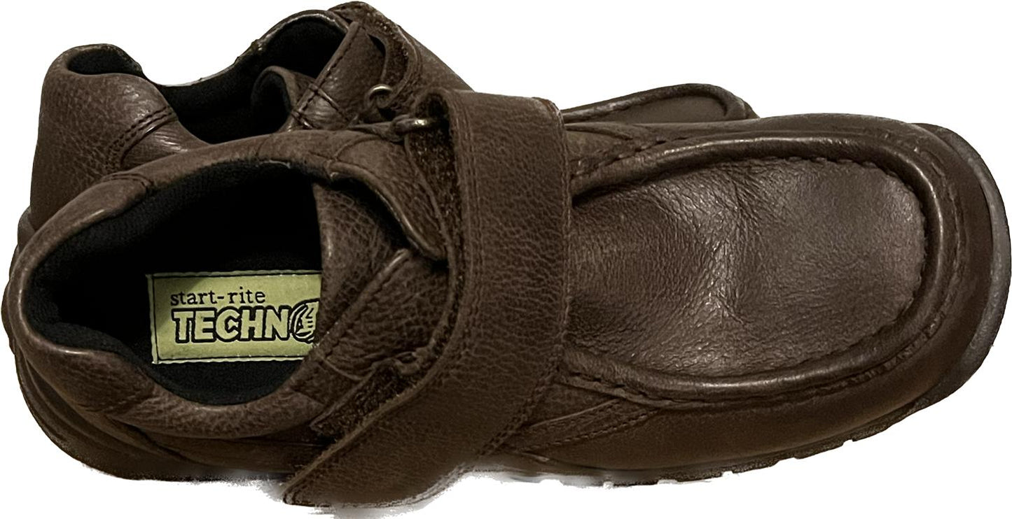 Start-Rite Techno Kick Brown Leather Shoes size UK3.5F  NEW in Box