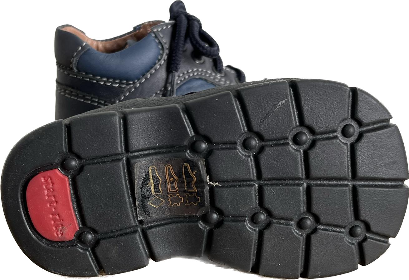 Start-Rite Tryke Navy Leather Shoes size 3G. NEW in Box