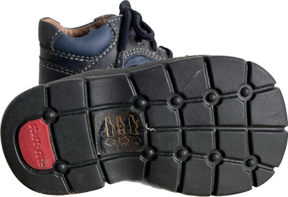 Start-Rite Tryke Navy Leather Shoes size 3G. NEW in Box