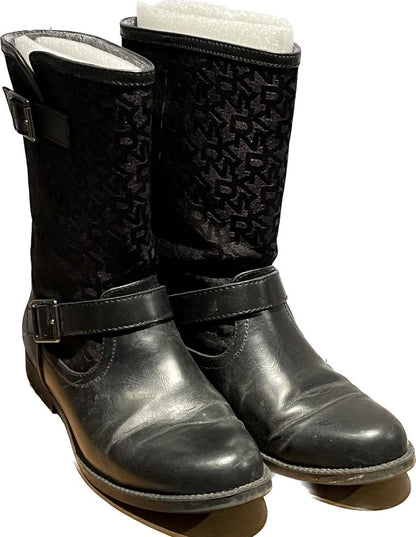 DKNY  Black NORA  Boots Size UK 5 US 7.5 - pre-loved