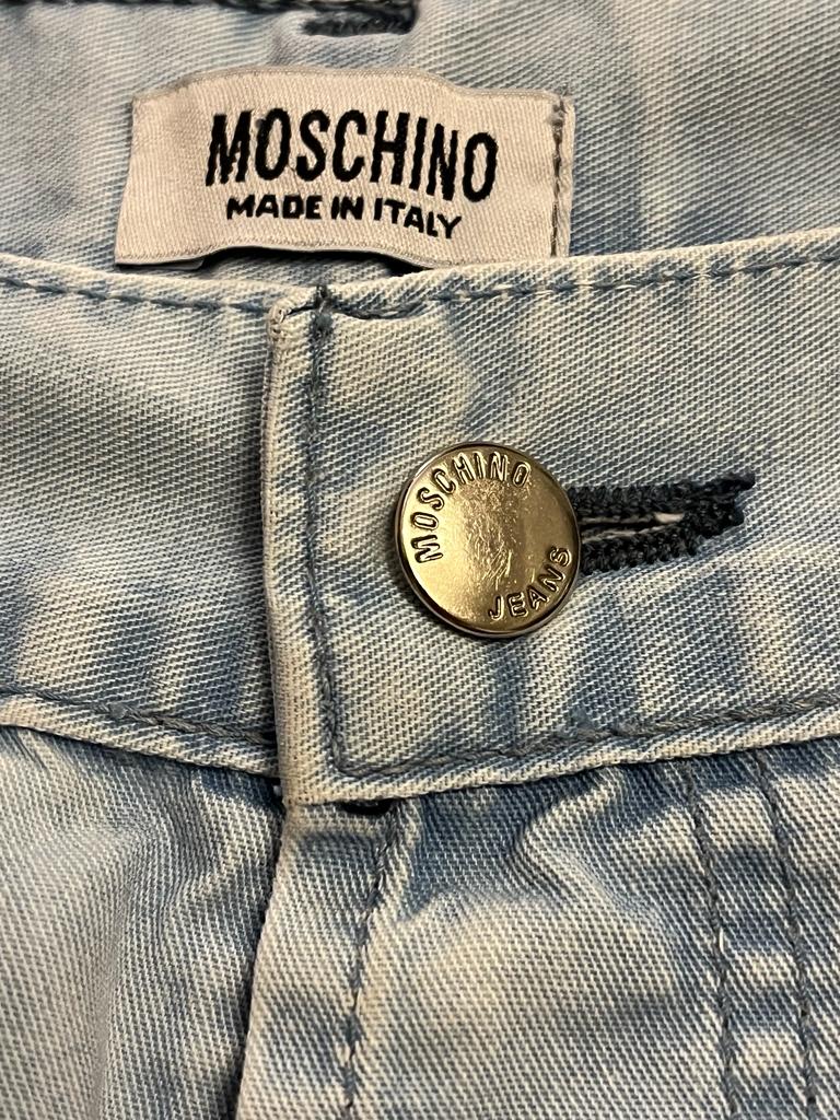 Moschino Light Blue Jeans - Button Detail