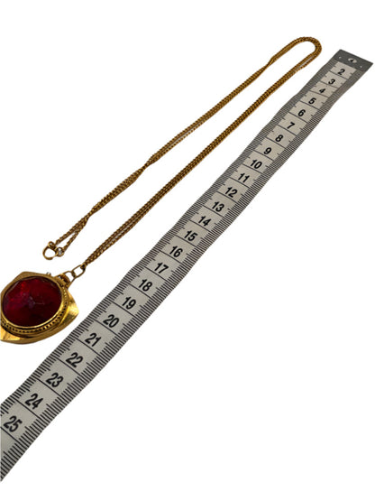 ZARJA Red Medallion Watch Pendant