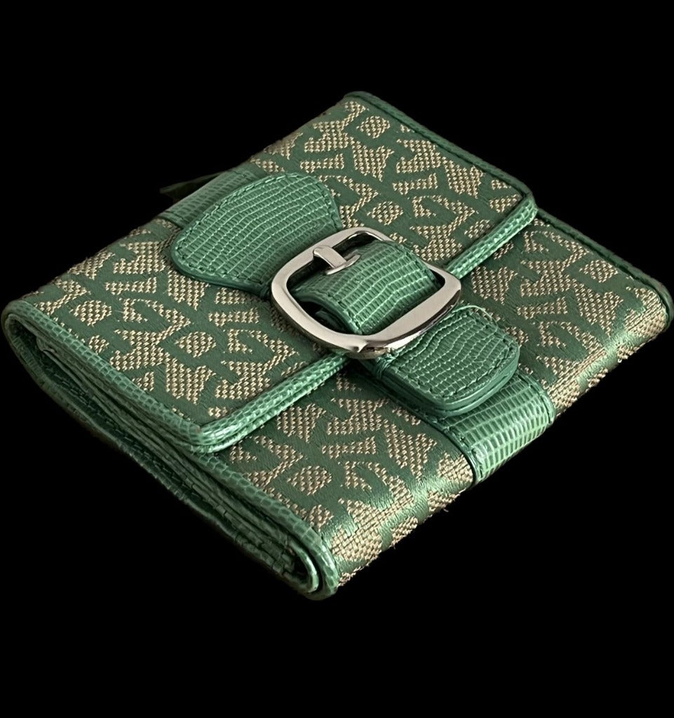 DKNY Green Monogram Bag & Purse - Pre-loved
