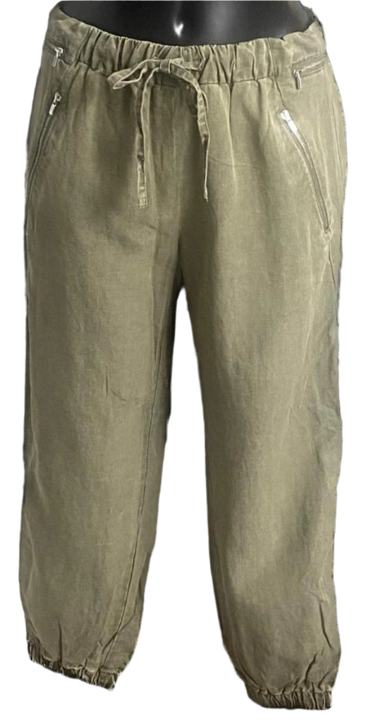 ZARA Khaki Trousers Size M - NEW with Tags