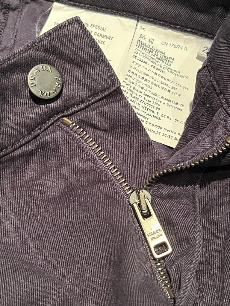 Prada Navy Cotton Jeans - Button