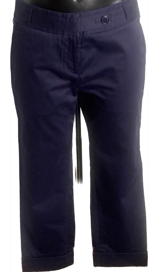 Ted Baker Navy Cropped Trousers - UK10