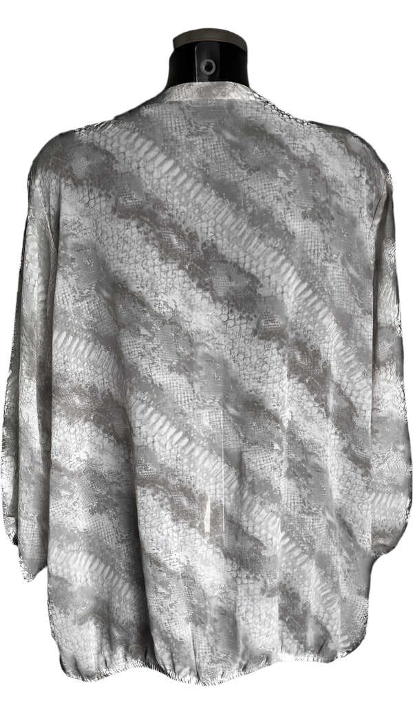David Emanuel Grey & White Top - UK22