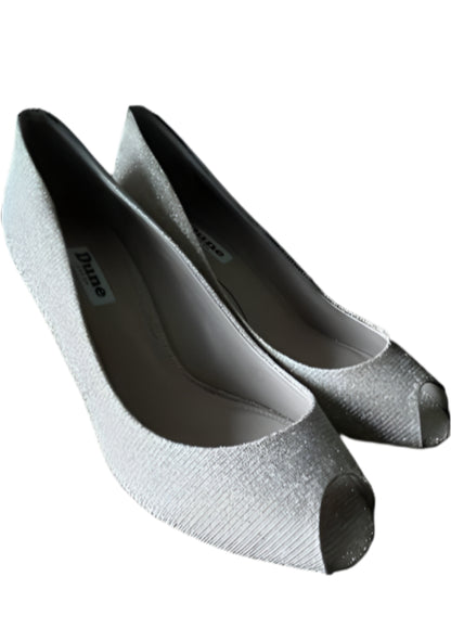 Dune Pink Blush Fabric Shoes - UK4