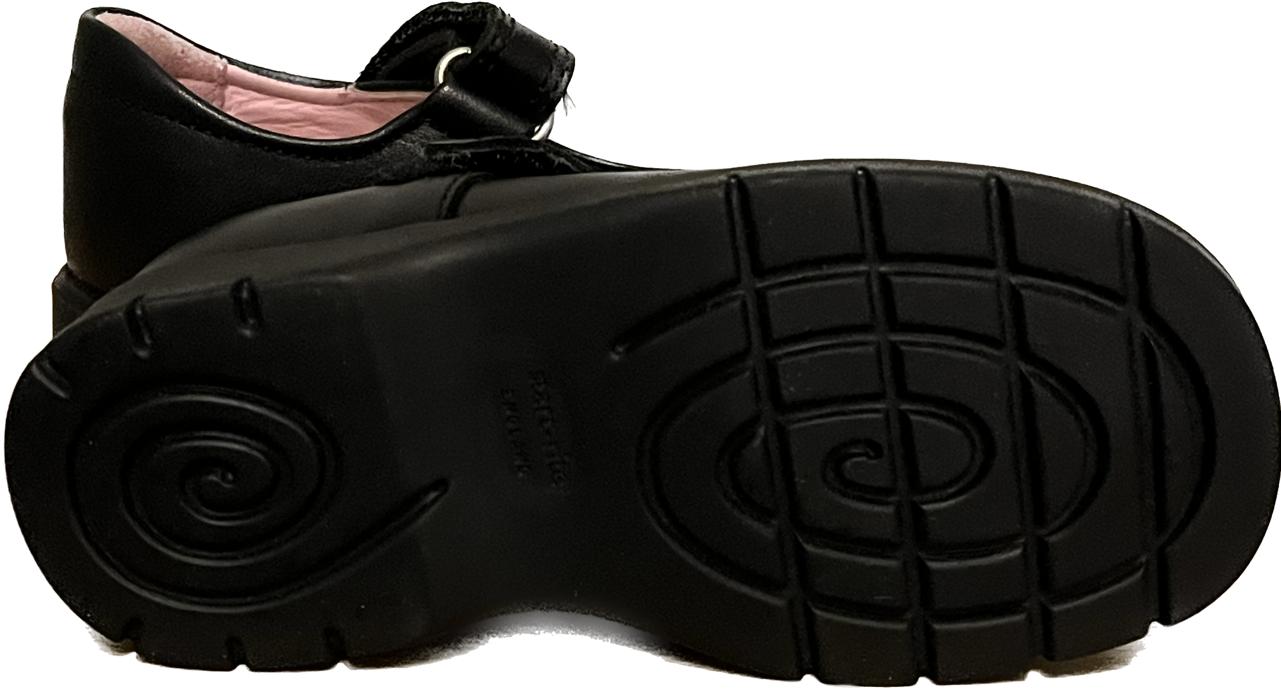 Start-Rite Girl's Bolero Black Leather Shoes size UK6F  NEW in Box