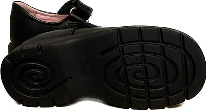 Start-Rite Girl's Bolero Black Leather Shoes size UK6F  NEW in Box