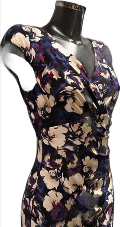 Ralph Lauren Purple/Cream Dress - UK8