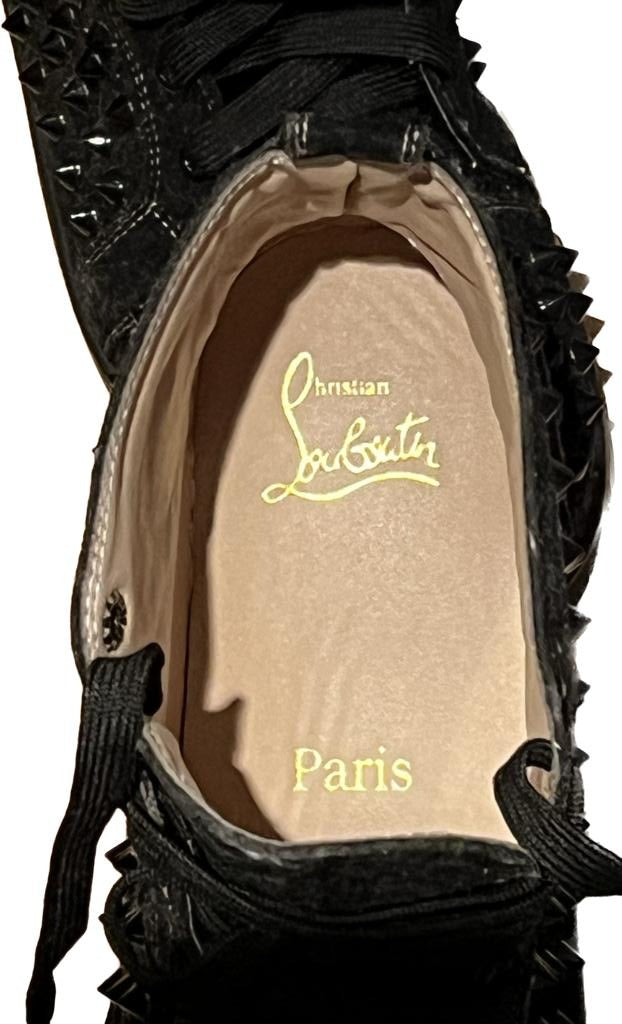Louboutin Black Suede Boots - Inner Sole