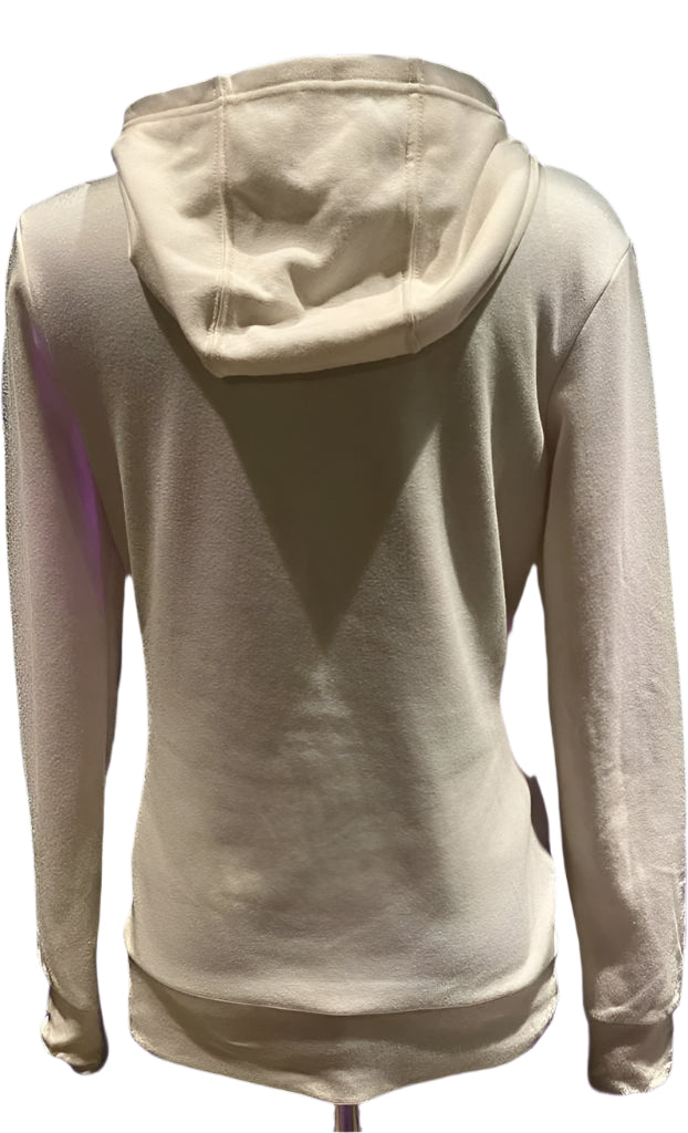Bench Cream Hoodie & Pink Accents - M