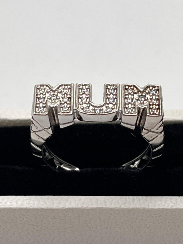 Sterling Silver 925 'MUM' Ring